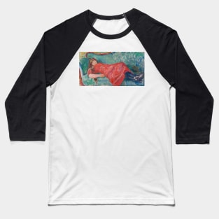 On the Sofa by Edvard Munch Baseball T-Shirt